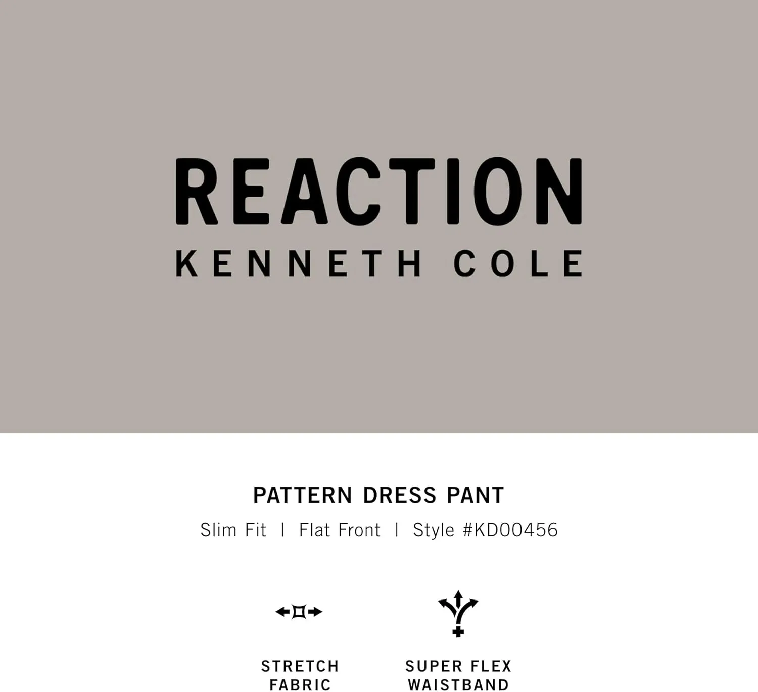Kenneth Cole REACTION Men's Stretch Weave Slim Fit Dress Pant