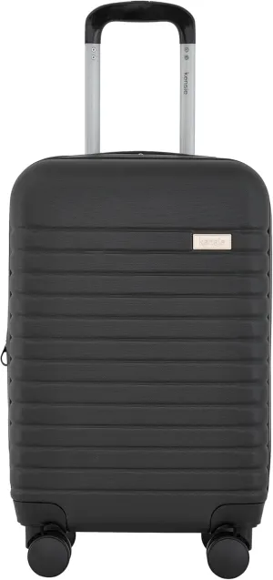 kensie 20" Graceful Hardside Carry-On Luggage, Black