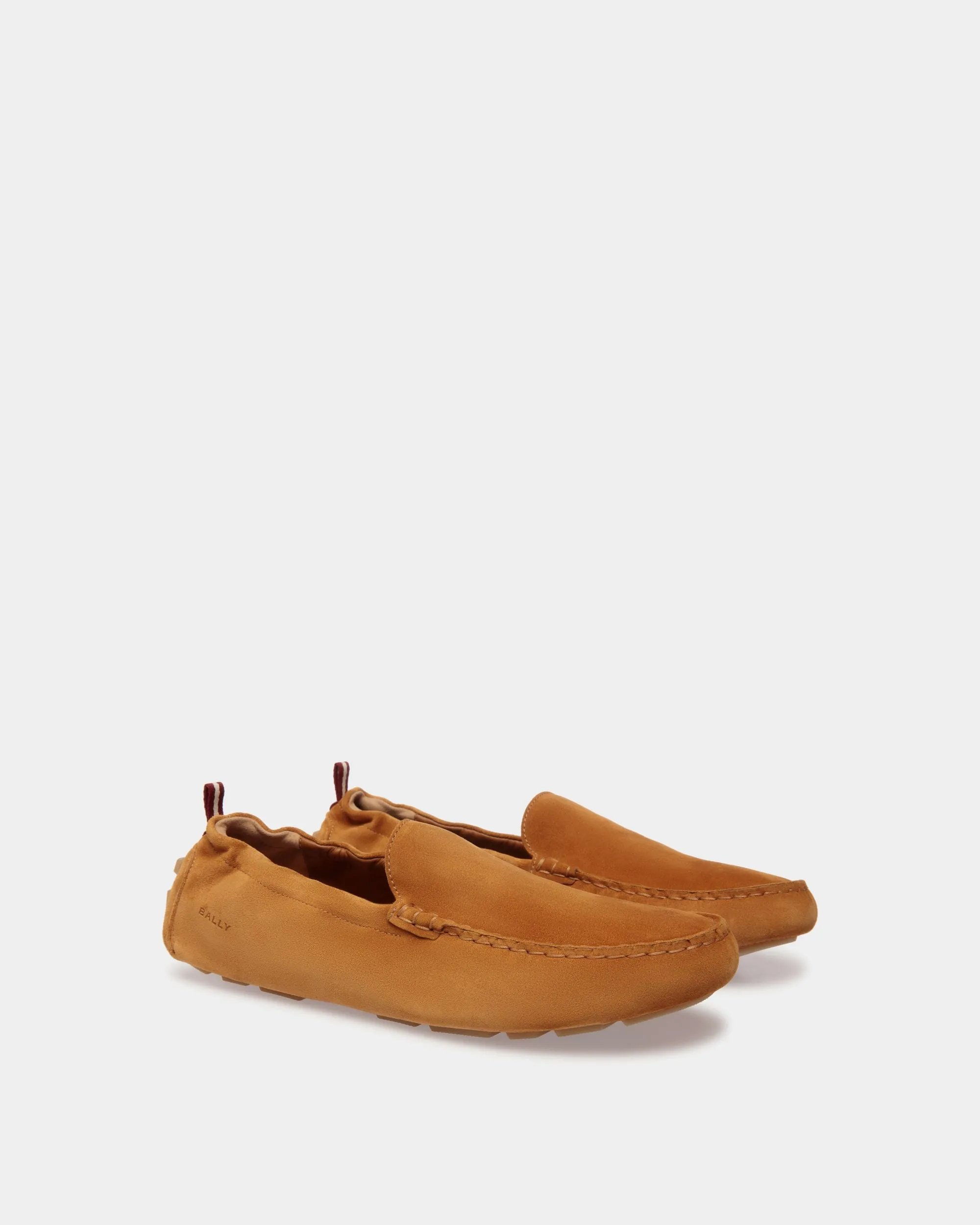 Kerbs Driver in Brown Suede Leather
