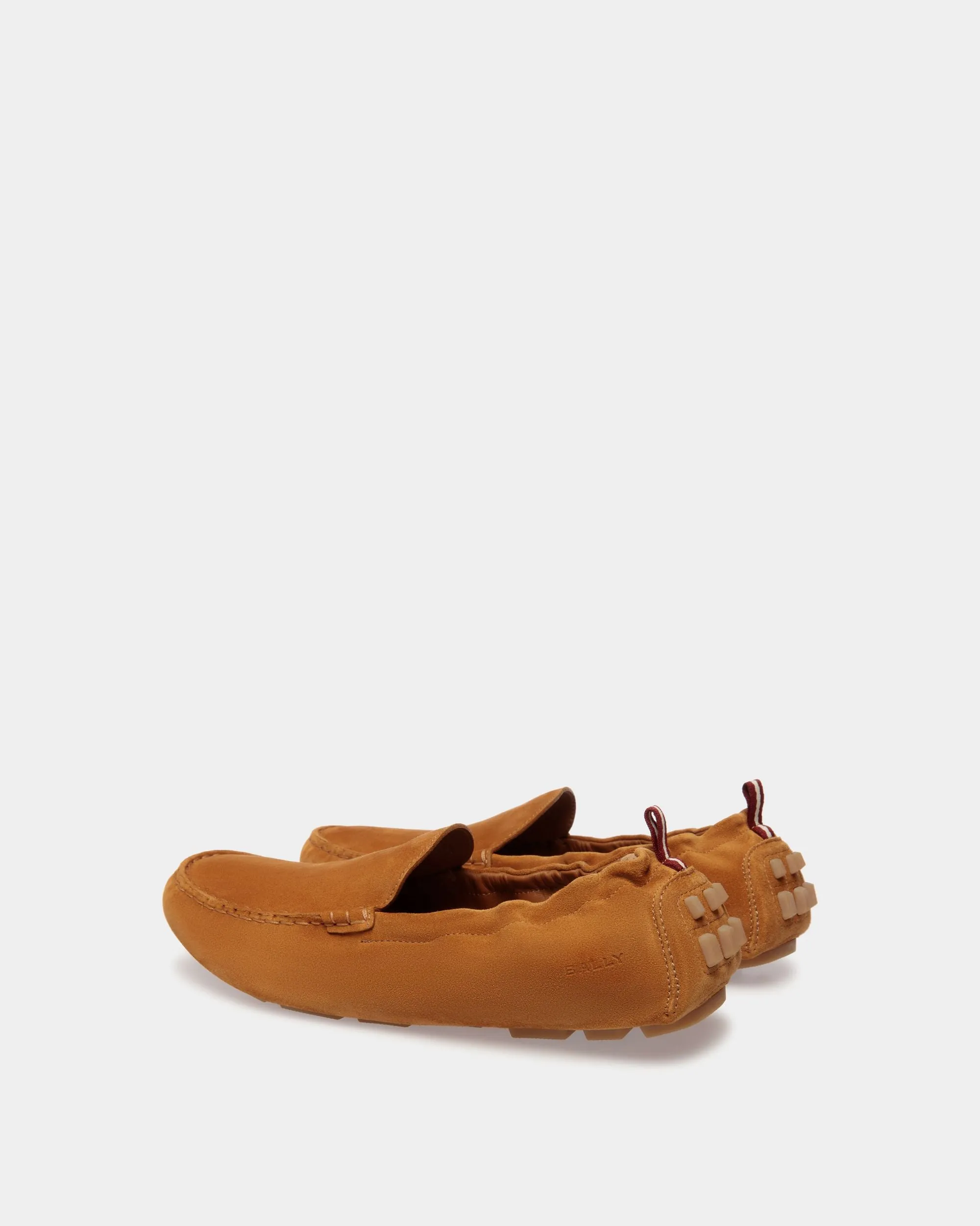 Kerbs Driver in Brown Suede Leather
