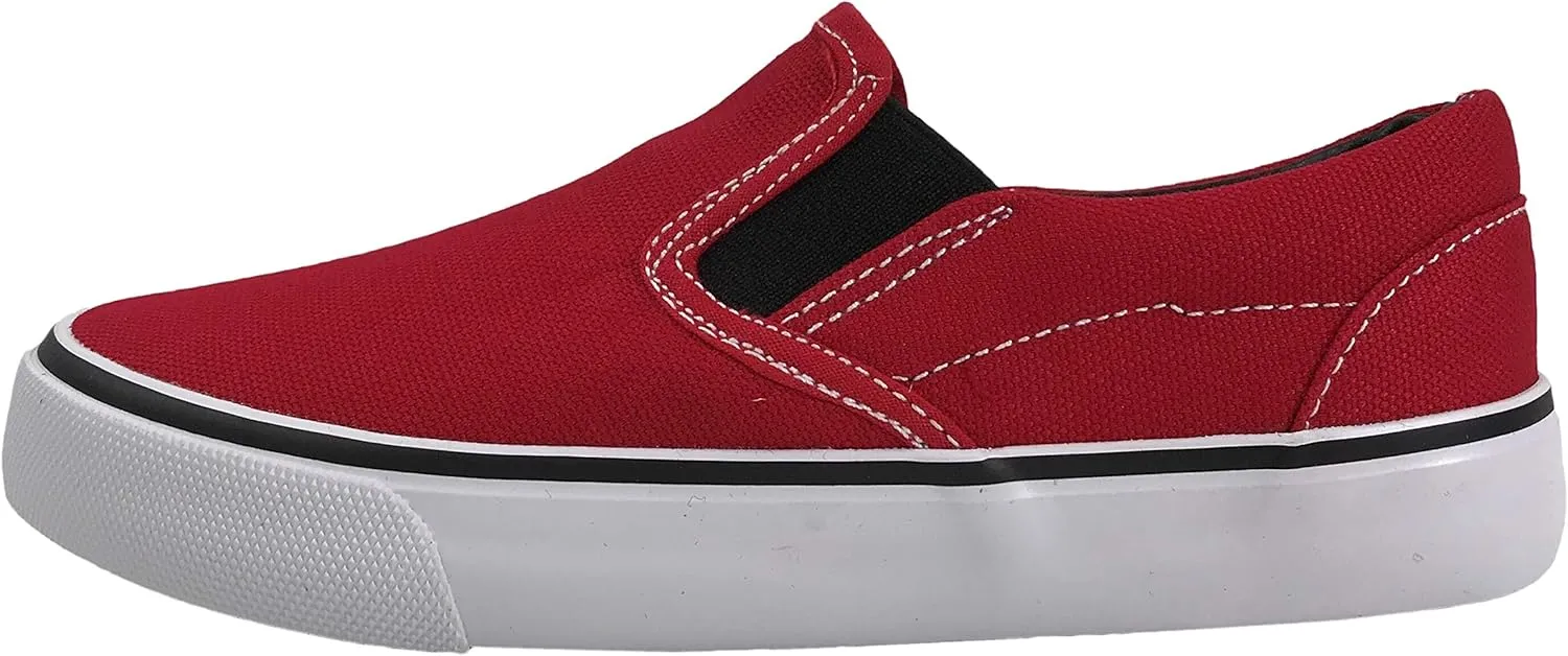 Kid's Classic Slip On Canvas Sneaker Skater Shoes