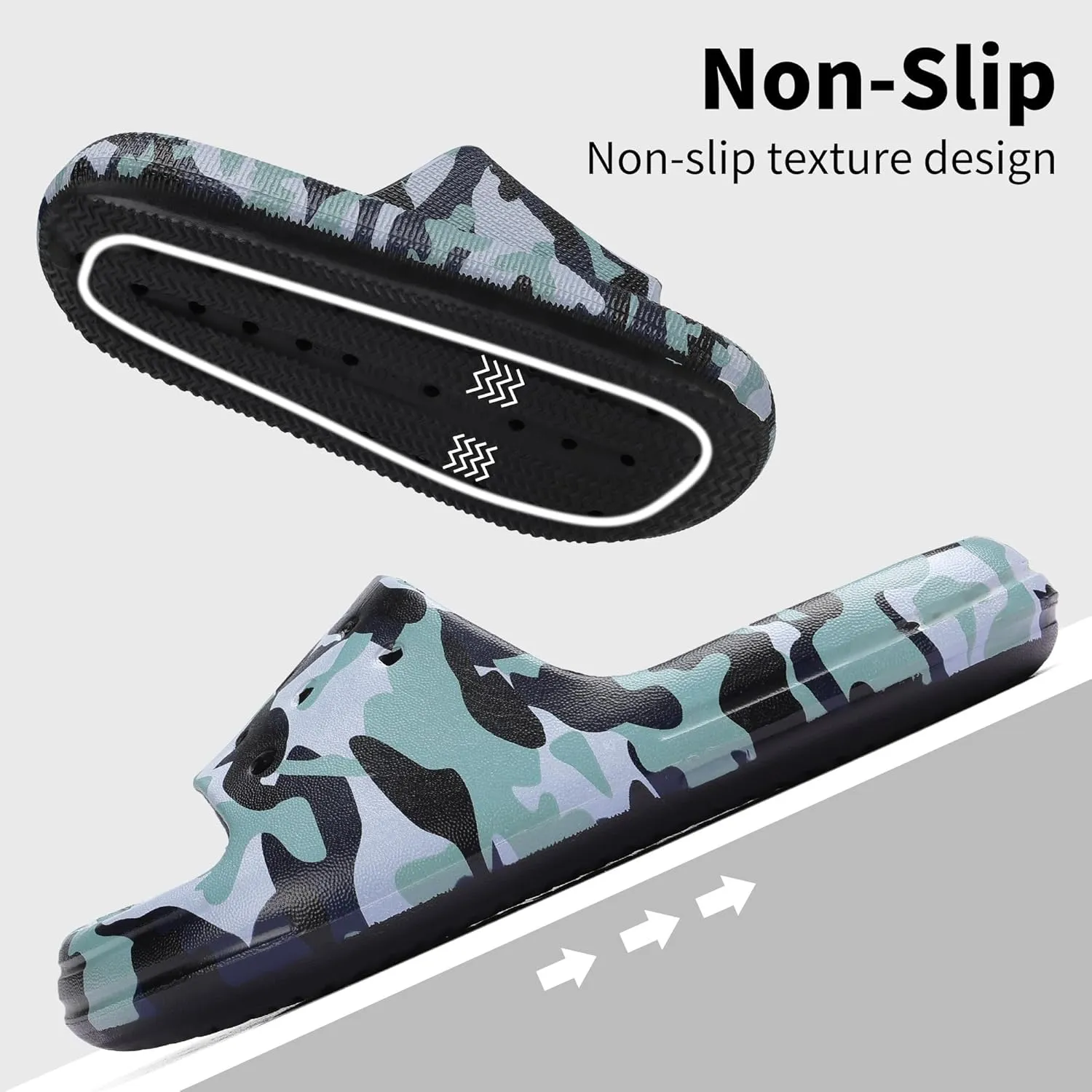 Kids Cloud Slides Boys Girls Non Slip Slip On Shower Sandals, Comfort Slippers for Summer, Pool, Beach, and Water Activities
