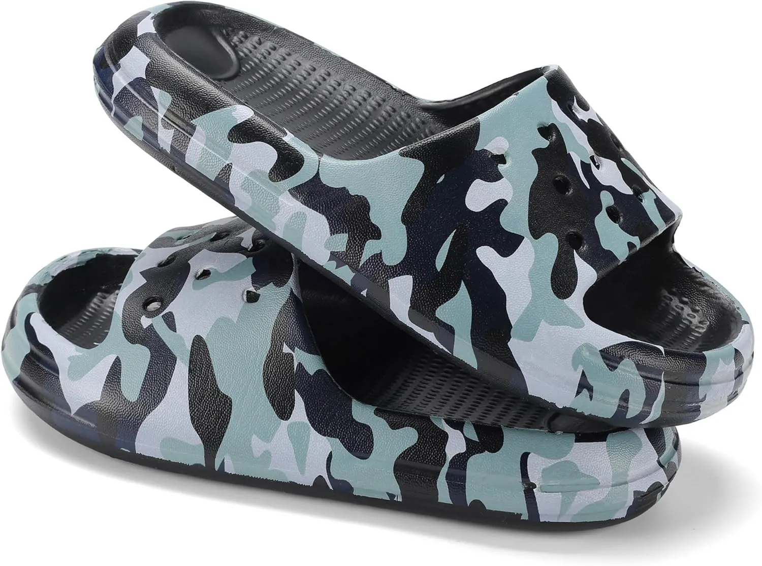 Kids Cloud Slides Boys Girls Non Slip Slip On Shower Sandals, Comfort Slippers for Summer, Pool, Beach, and Water Activities