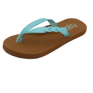 Kids Serenity Flip Flops in Aqua by Flojos