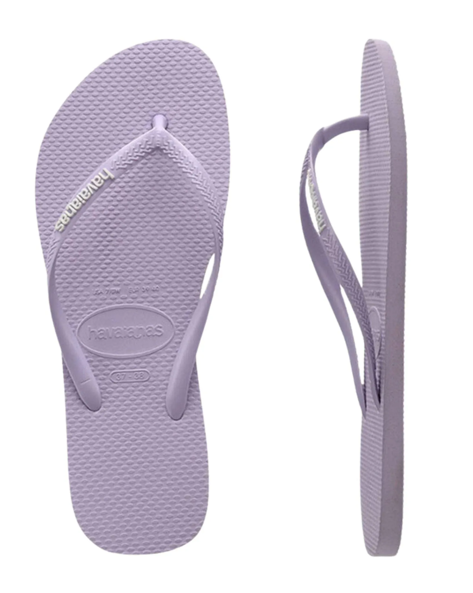 Kids Slim Rubber Logo Thongs