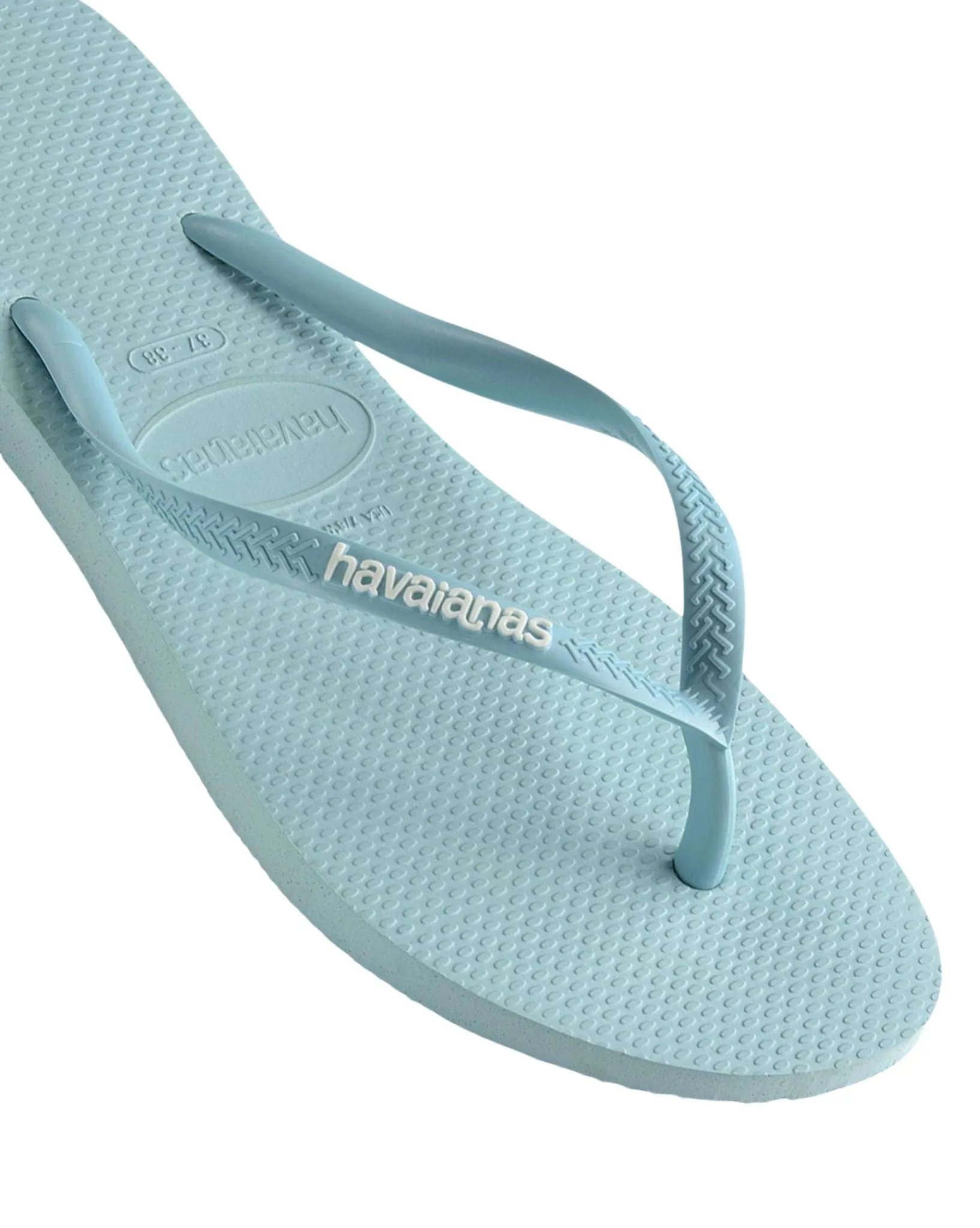 Kids Slim Rubber Logo Thongs