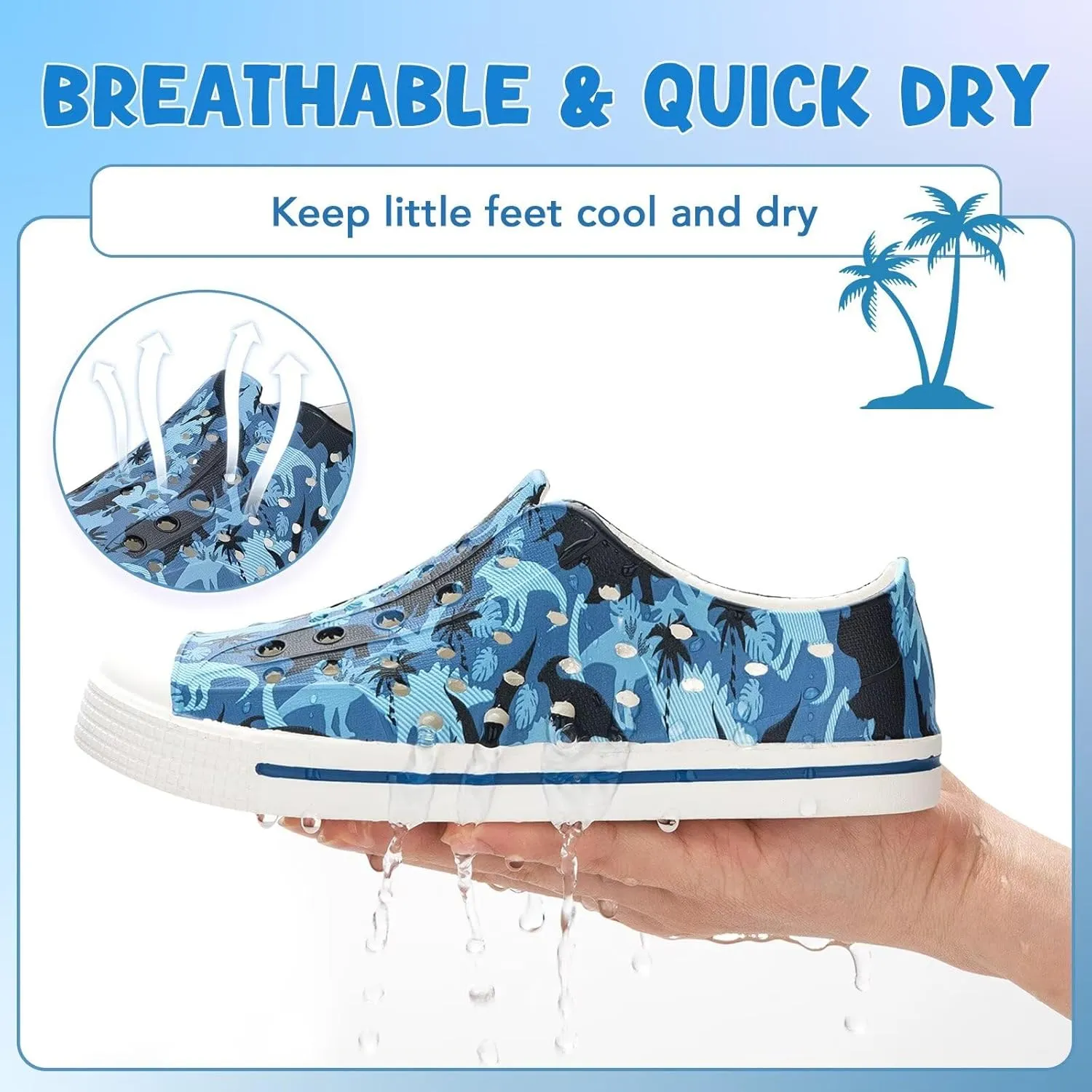 Kids Toddler Water Shoes Boys Girls Quick Dry Sandals Children Slip On Breathable Beach Swim Sneakers Outdoor/Indoor