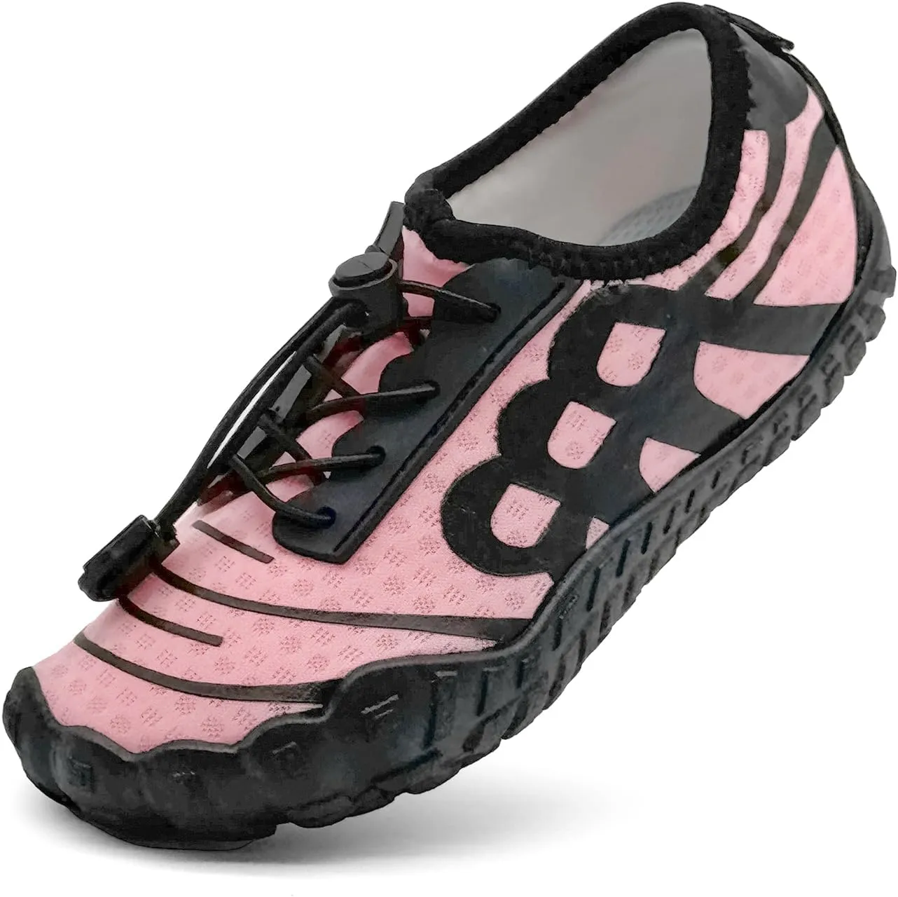 Kids Water Shoes Boys Girls Quick-Dry Beach Lightweight Toddler Barefoot Shoes Slip On Soft Walking Sneakers for Swim Beach Pool Black