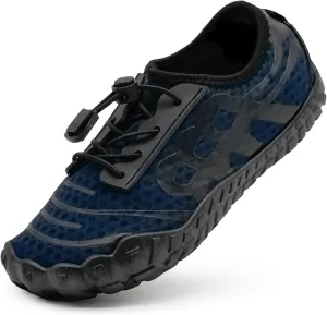 Kids Water Shoes Boys Girls Quick-Dry Beach Lightweight Toddler Barefoot Shoes Slip On Soft Walking Sneakers for Swim Beach Pool Black