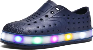 Kids Water Shoes,Toddler Slip-On Shoes,Waterproof Light Up Shoes for Boys and Girls,Lightweight Non-Slip Quick Dry Beach Sandals