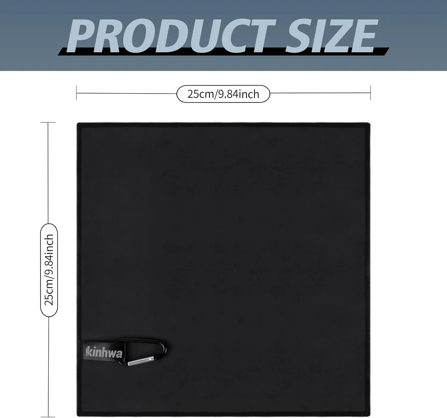 KinHwa Handkerchiefs for Men Sweat Absorbing Handkerchiefs Hankies for Women Quick-Dry Microfiber Sweat Rags Towels for Gym