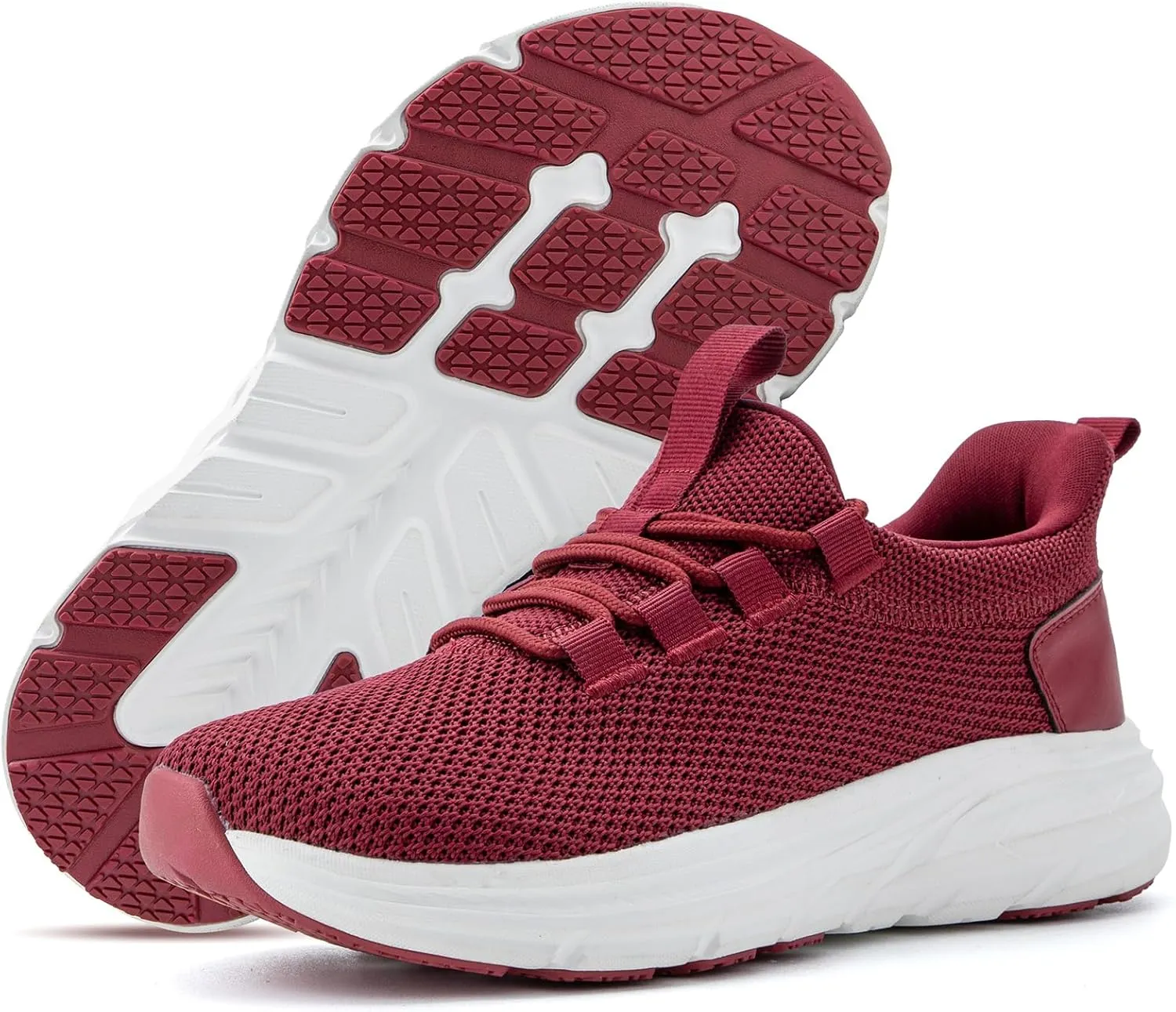 KOLILI Women's Wide Toe Box Shoes Easy Slip On Cushion Walking Sneakers