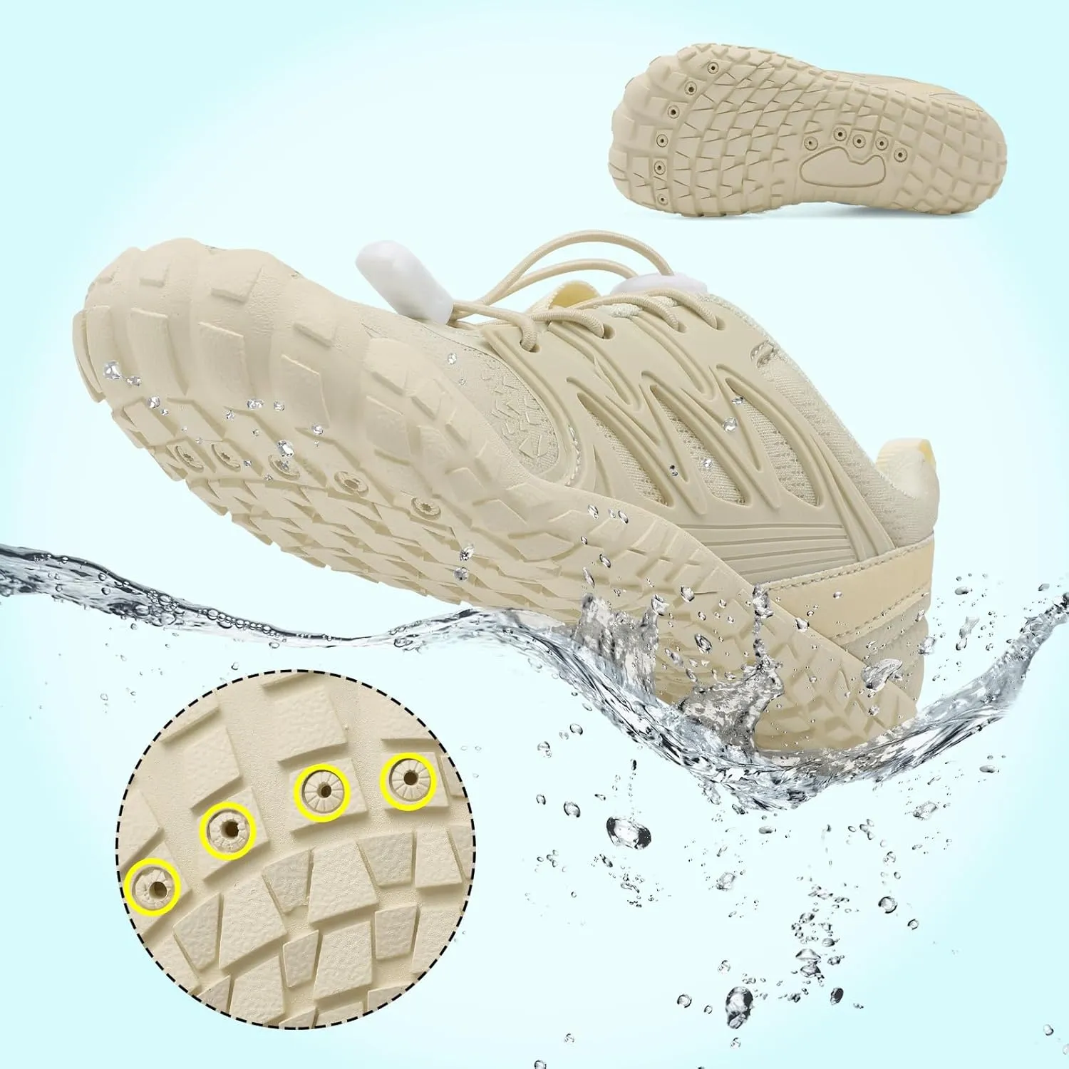 L-RUN Kids Water Shoes Boys Girls Barefoot Water Hiking Shoes Indoor Outdoor Quick Dry Athletic Sneaker Shoes