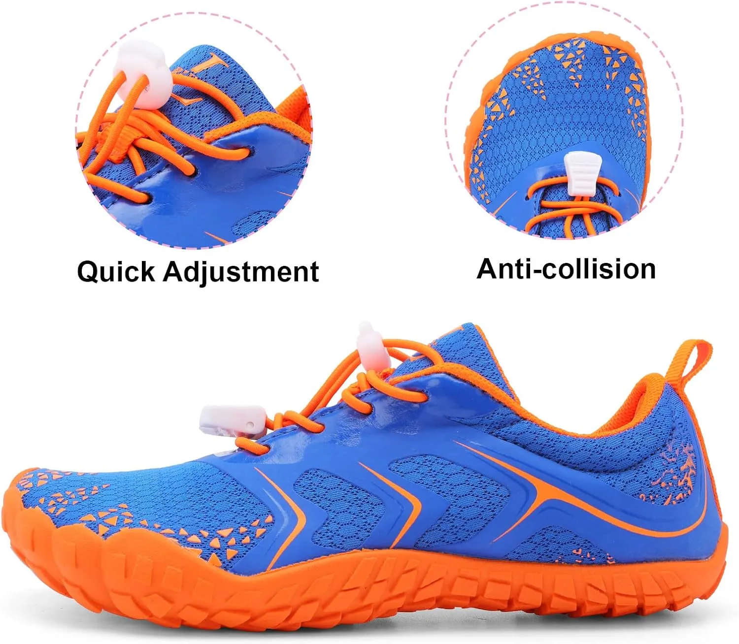 L-RUN Kids Water Shoes Boys Girls Barefoot Water Hiking Shoes Indoor Outdoor Quick Dry Athletic Sneaker Shoes
