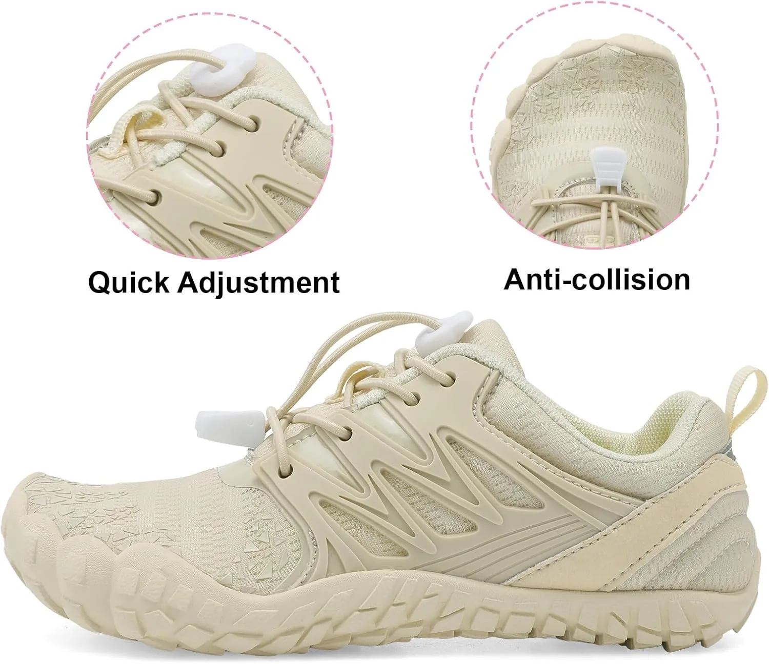 L-RUN Kids Water Shoes Boys Girls Barefoot Water Hiking Shoes Indoor Outdoor Quick Dry Athletic Sneaker Shoes