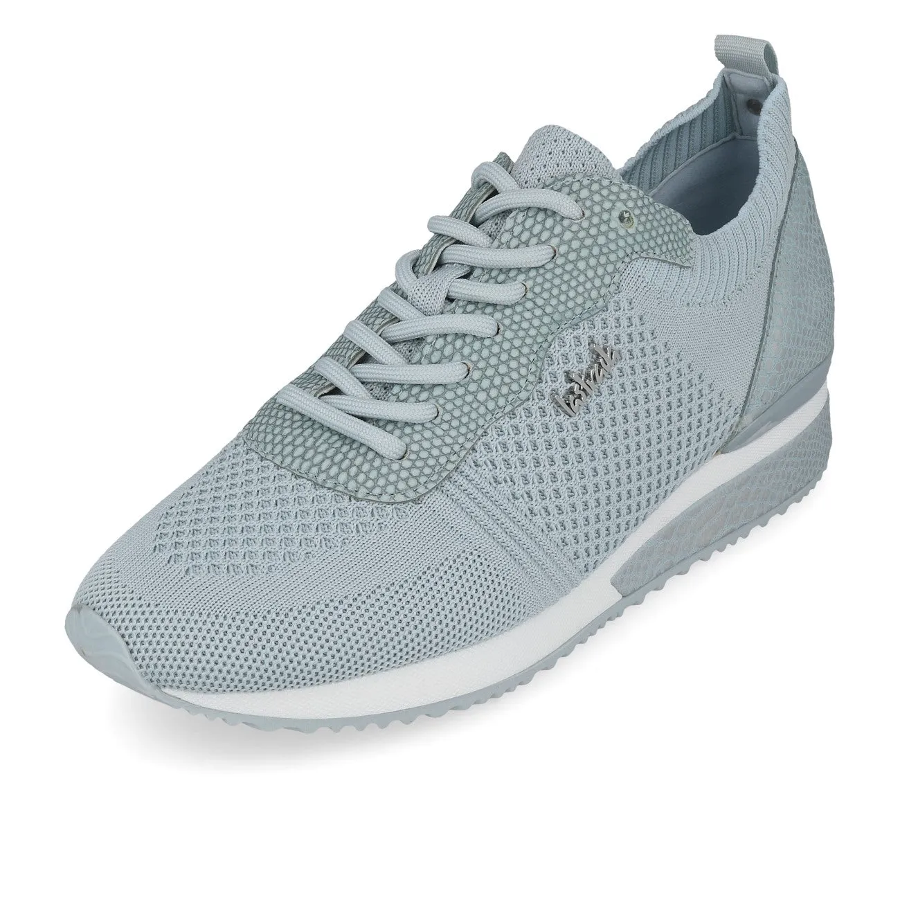 La Strada 2101400 Knitted Sneaker Damen Light Blue Knitted Snake