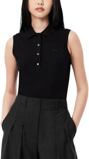 Lacoste Women's L.12.D Slim Fit Sleeveless Polo
