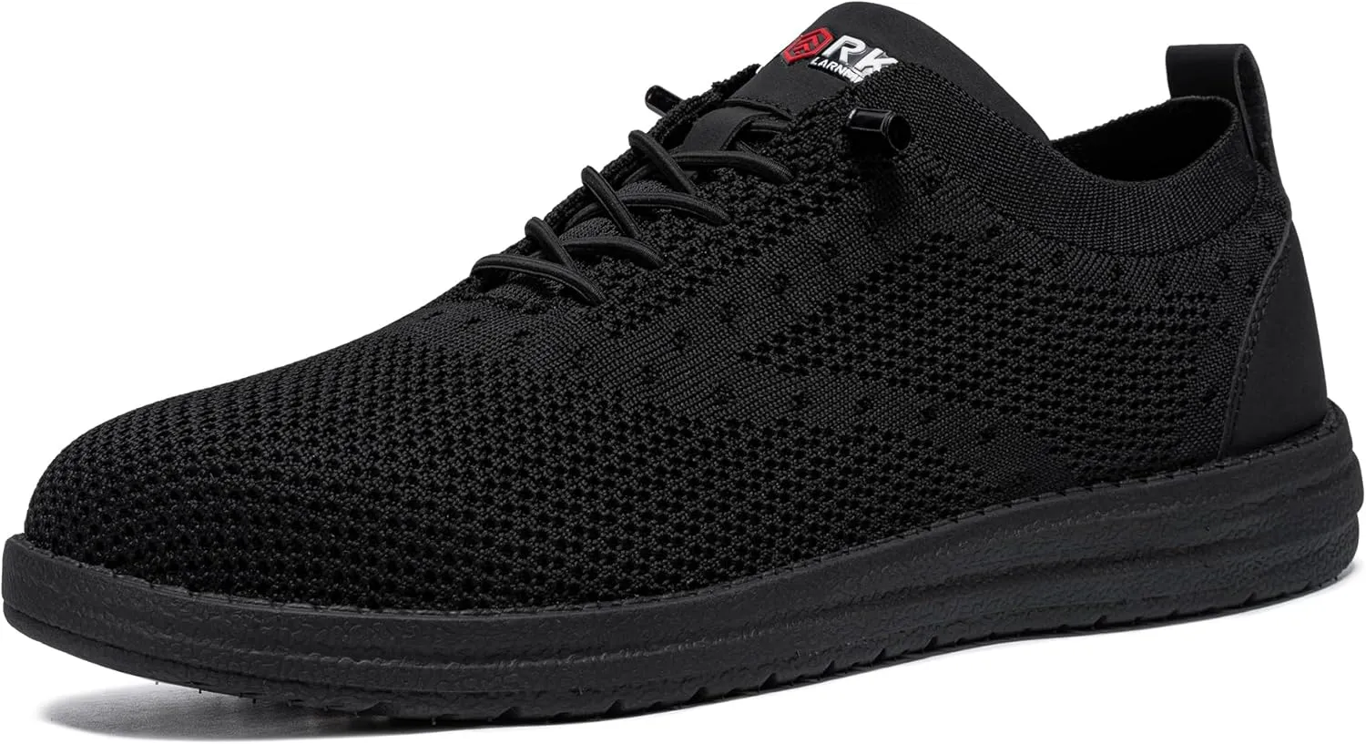 LARNMERN Steel Toe Shoes Men Work Sneaker Puncture Proof Safety Toe Tennis Laces Up Industrial Shoes Light and Comfy(11 Men, Black)