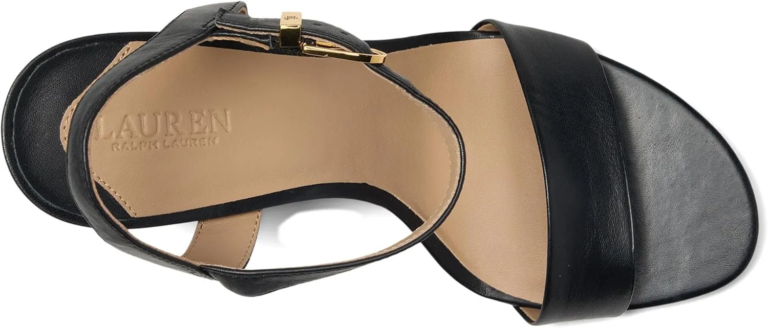 Lauren Ralph Lauren Women's Gwen Burnished Leather Sandal