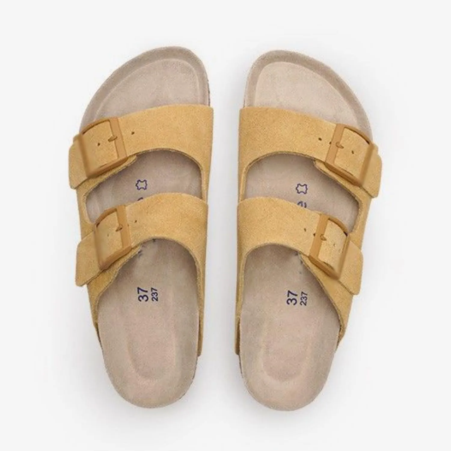Leather Sandals for Women - Suede Buckle Summer Slides, Comfortable Beach Vacation Sandals, Flat Clogs & Slip on for Women
