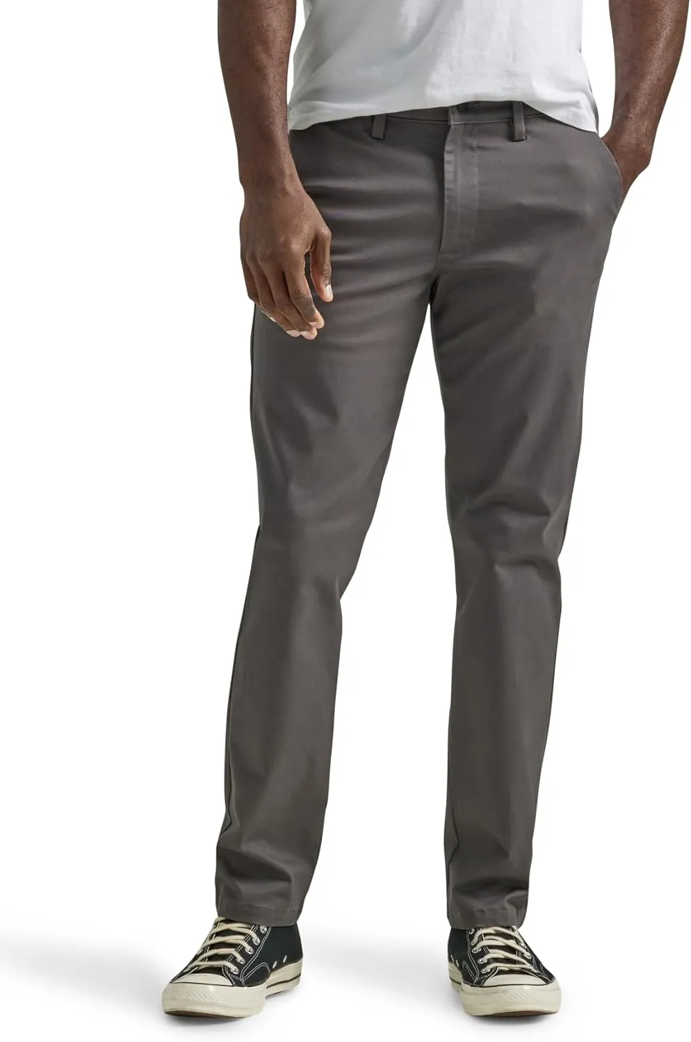 Lee Men's Flat Front Slim Straight Pant