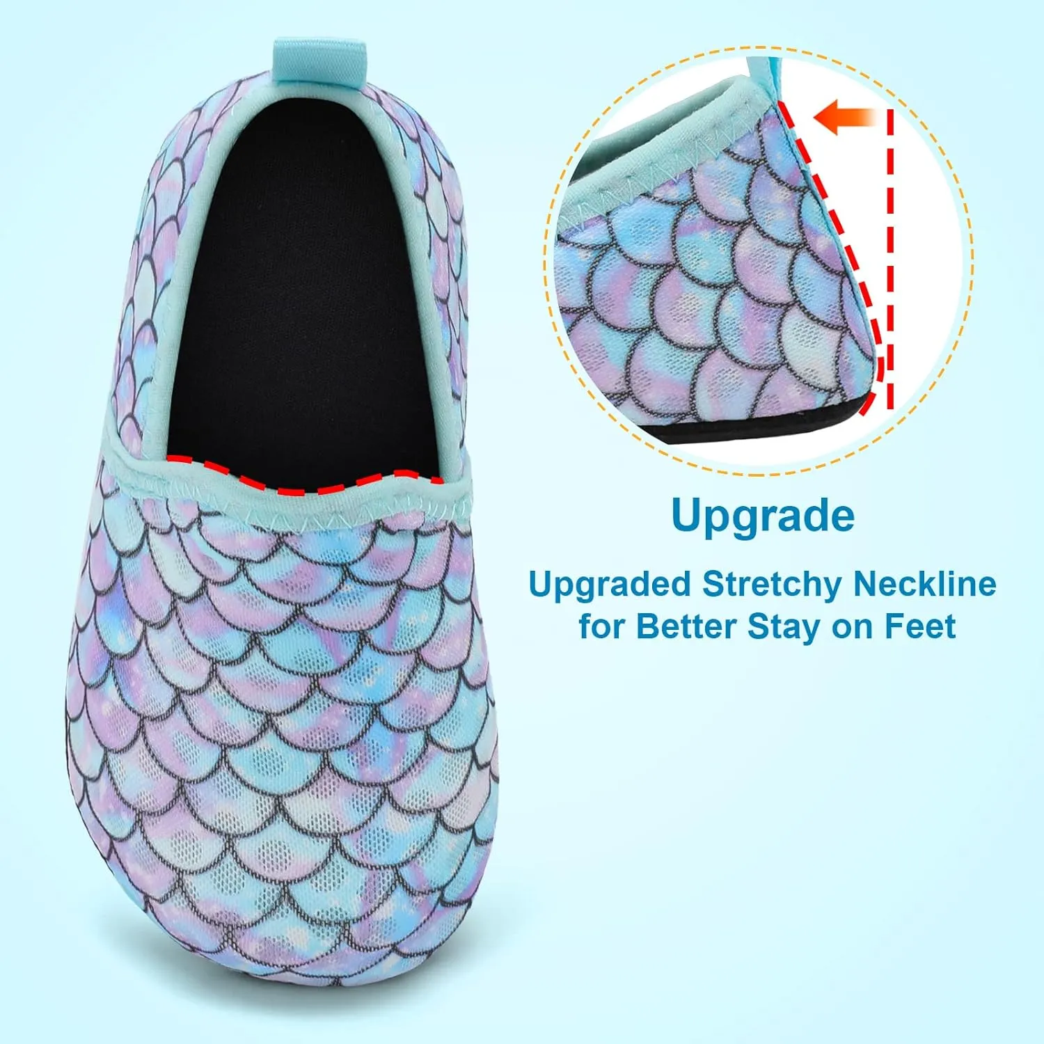 Lefflow Toddler Water Shoes Kids Quick Dry Beach Swim Socks Shoes Baby Non Slip House Slippers