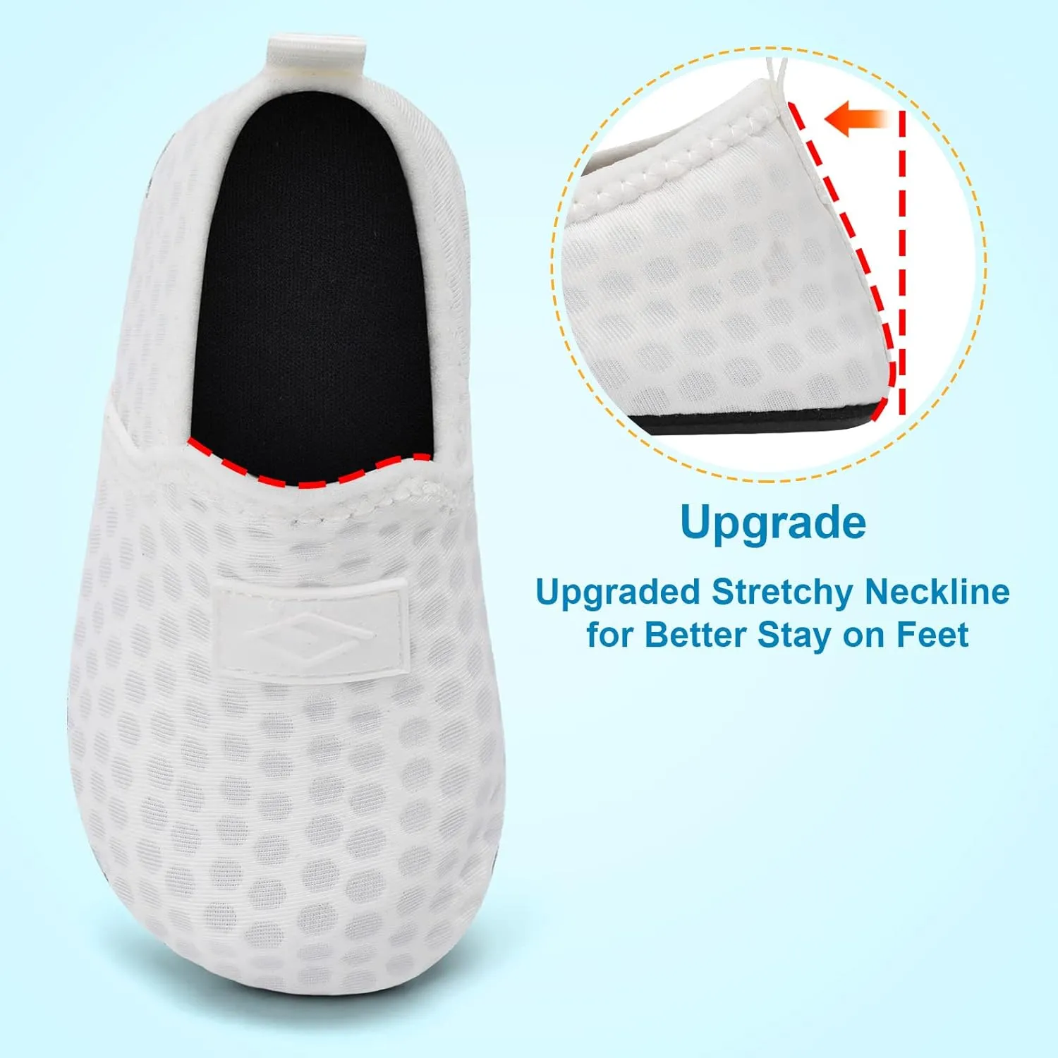 Lefflow Toddler Water Shoes Kids Quick Dry Beach Swim Socks Shoes Baby Non Slip House Slippers