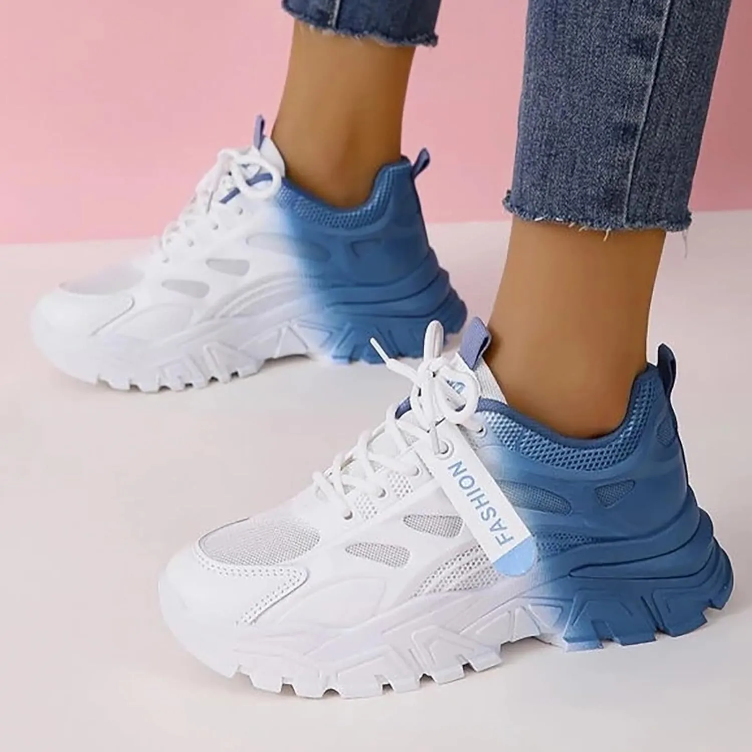 Leisure Summer Sport Shoes Running Shoes Breathable Fashion for Student and Teenagers Advantage Sneaker - Women's 7