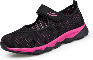 LIBINXIF Women's Walking Shoes Sock Sneakers Slip on Mesh Air Cushion Comfortable Wedge Easy Shoes Platform Loafers