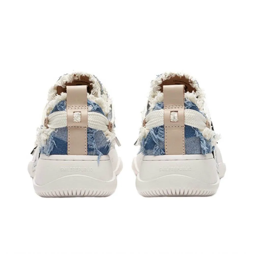 Light Blue Plaid Denim Canvas SB Sneaker