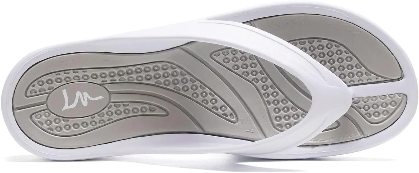 LM Women's Flip Flops Thong Sandals Casual Sandals Shower Shoes Beach Slippers Slides Slip on Water Shoes