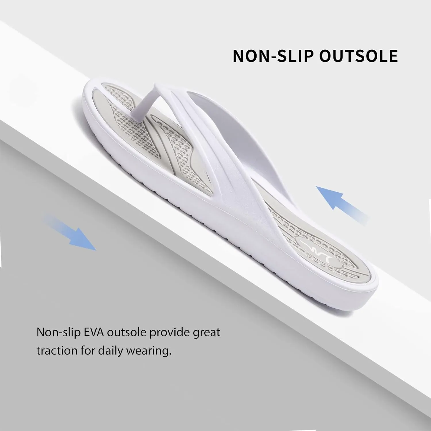 LM Women's Flip Flops Thong Sandals Casual Sandals Shower Shoes Beach Slippers Slides Slip on Water Shoes