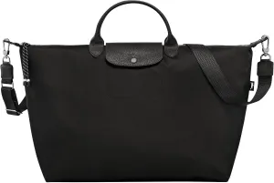 Longchamp 'Le Pliage Large Energy Canves Top Handle Tote Shoulder Bag, Black