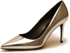 Lutalica W Women's Classic Pointed Toe Slip On 3.5 Inches Basic Medium High Heel Pumps Shoes for Work Party Wedding