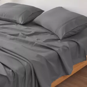 Luxury Cotton Sheet Set - Breathable, Soft & Silky