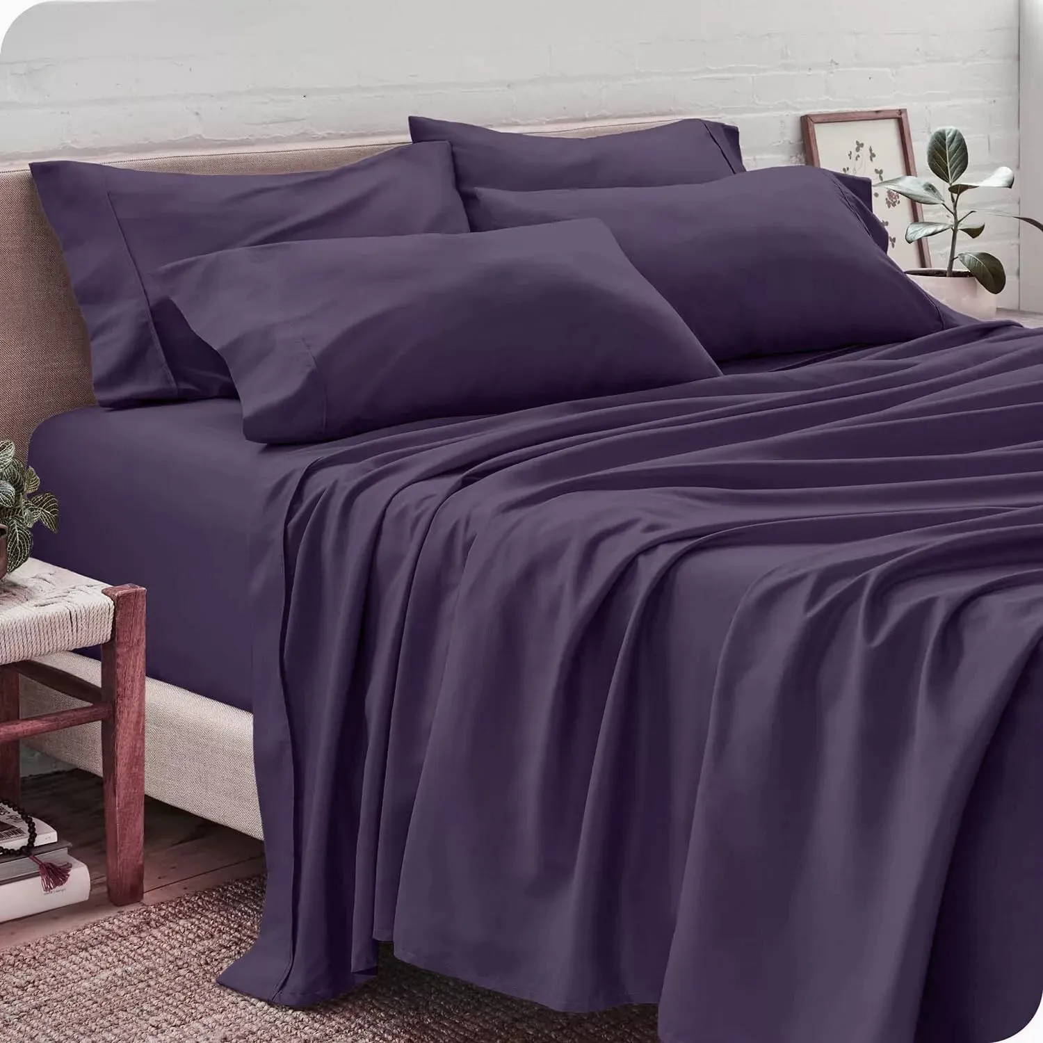 Luxury Cotton Sheet Set - Breathable, Soft & Silky