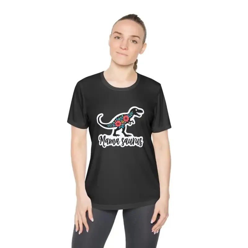 Mama Saurus Rex Style Quick Dry Dinosaur T Shirt for Moms