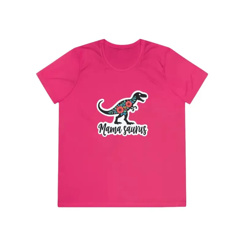 Mama Saurus Rex Style Quick Dry Dinosaur T Shirt for Moms