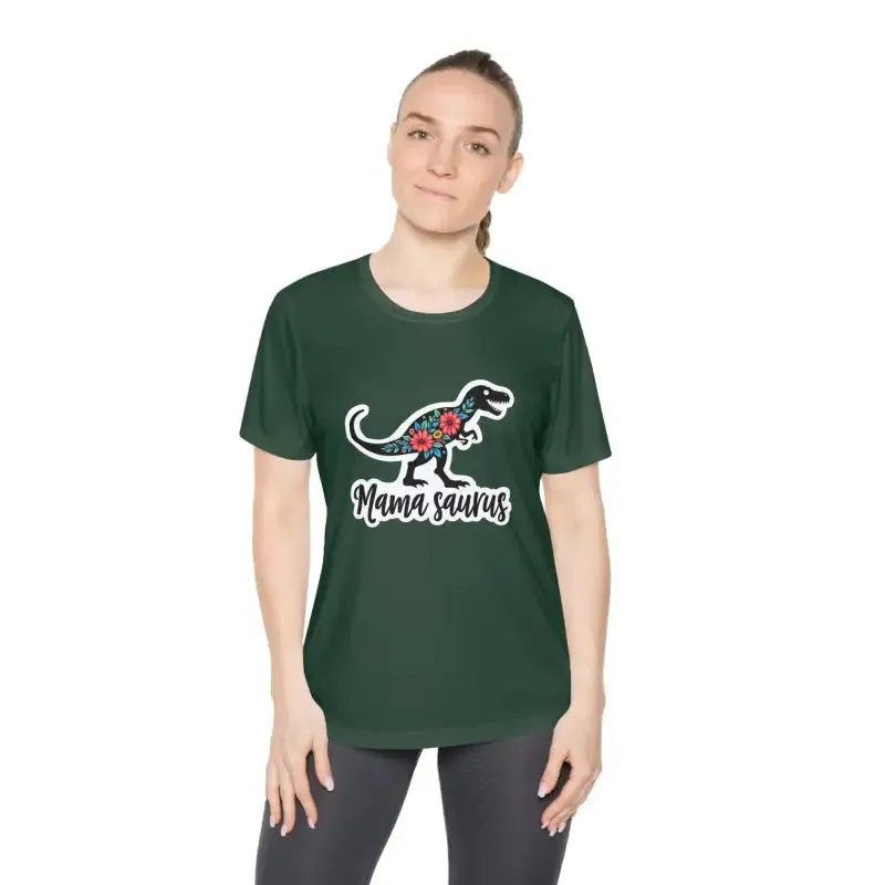 Mama Saurus Rex Style Quick Dry Dinosaur T Shirt for Moms