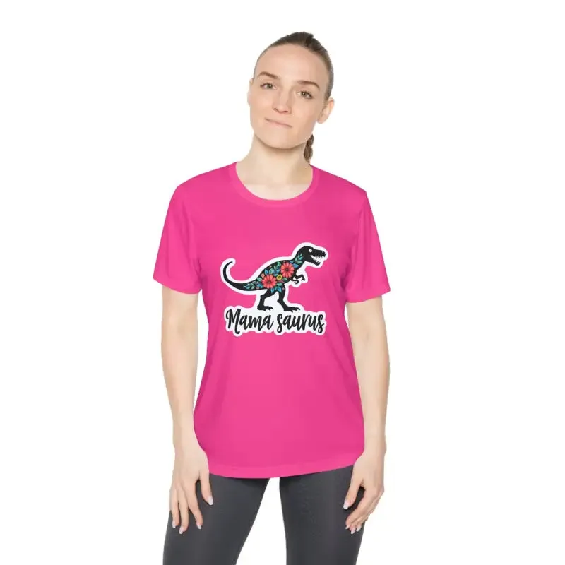 Mama Saurus Rex Style Quick Dry Dinosaur T Shirt for Moms