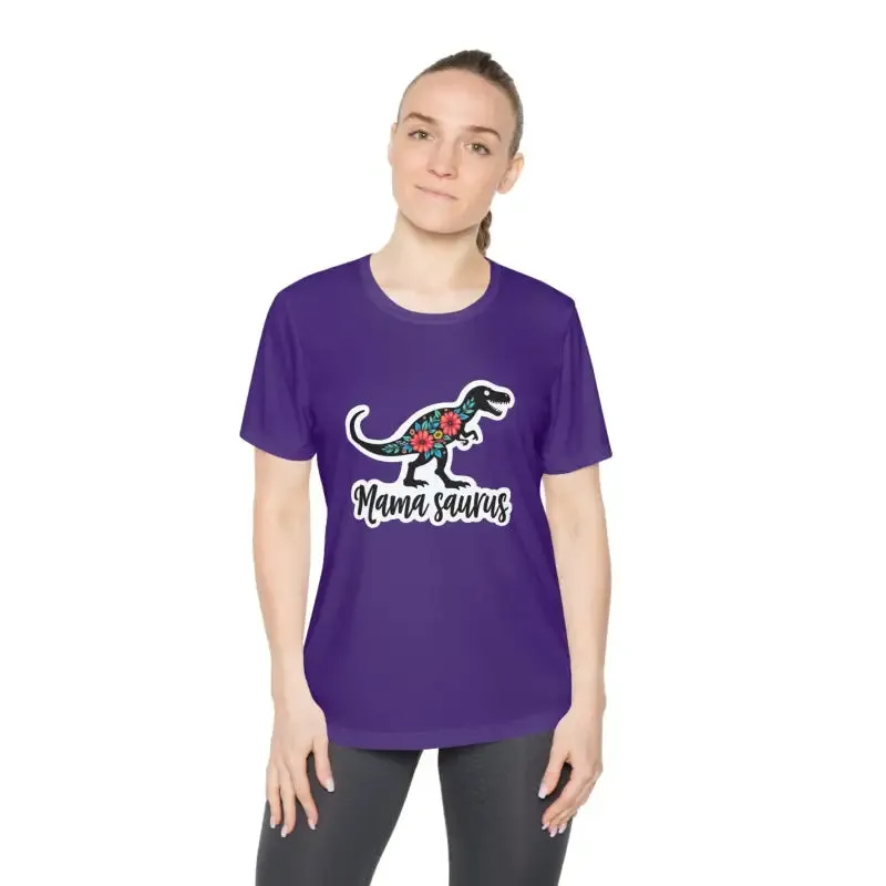 Mama Saurus Rex Style Quick Dry Dinosaur T Shirt for Moms