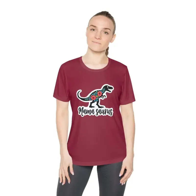Mama Saurus Rex Style Quick Dry Dinosaur T Shirt for Moms