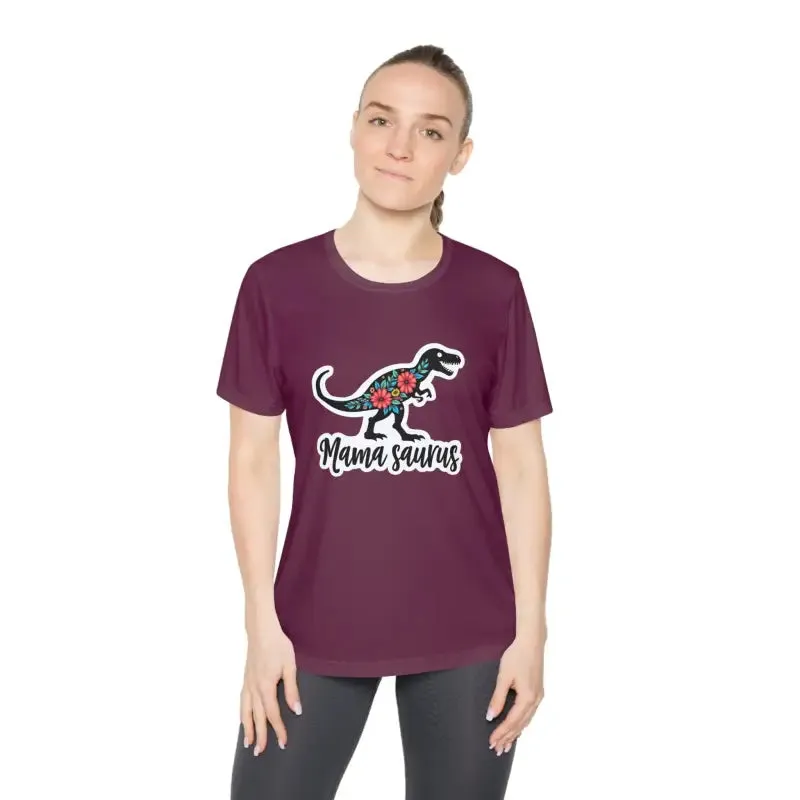 Mama Saurus Rex Style Quick Dry Dinosaur T Shirt for Moms