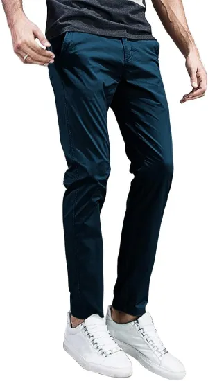 Match Men's Slim Tapered Stretchy Casual Pants #8105