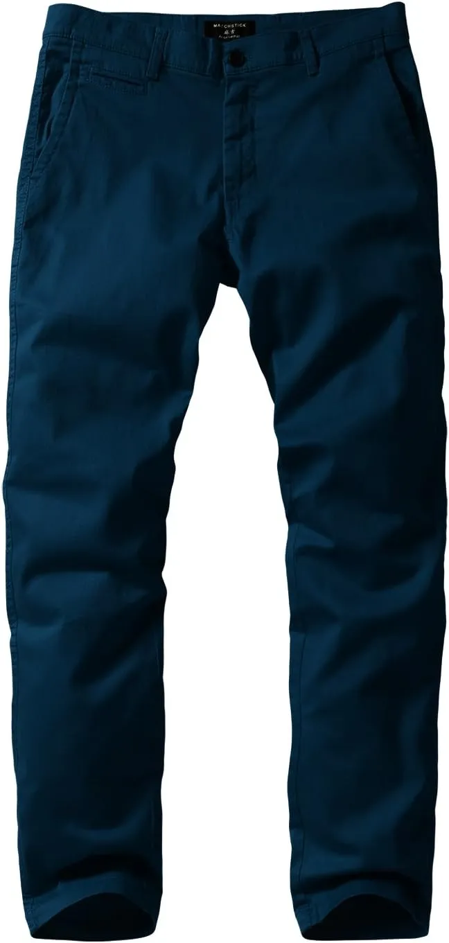 Match Men's Slim Tapered Stretchy Casual Pants #8105
