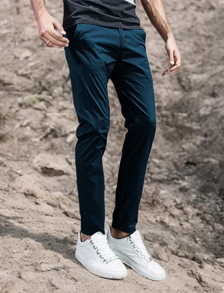Match Men's Slim Tapered Stretchy Casual Pants #8105