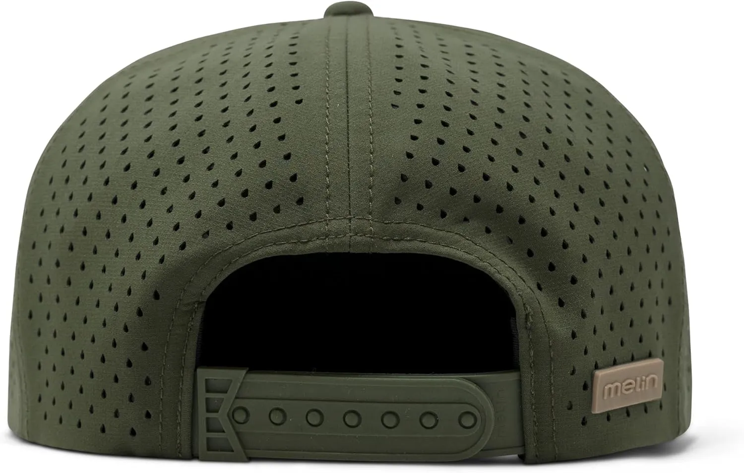melin Trenches Icon Hydro, Performance Snapback Hat, Water-Resistant Flat Bill Caps for Men & Women, Golf, Running or Workout