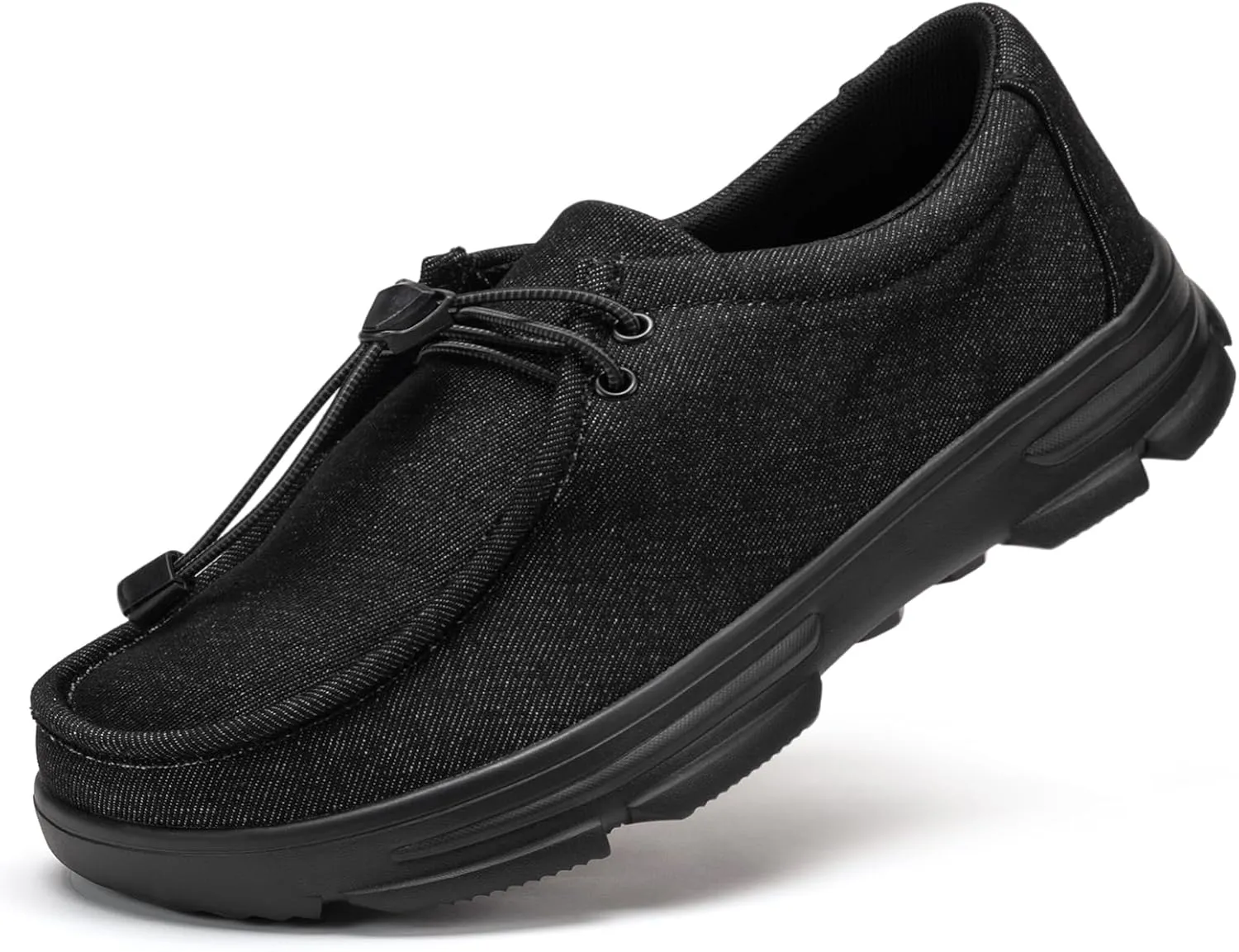 Men Extra Wide Shoes Casual Loafers Slip On Comfortable and Breathable Boat Shoes with Arch Support Insole