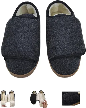 Men Women Diabetic Shoes - Adjustable Magic Stickers Cotton Shoes for Swollen Feet, Wide Feet, Arthritis, Big Toes, Post Op