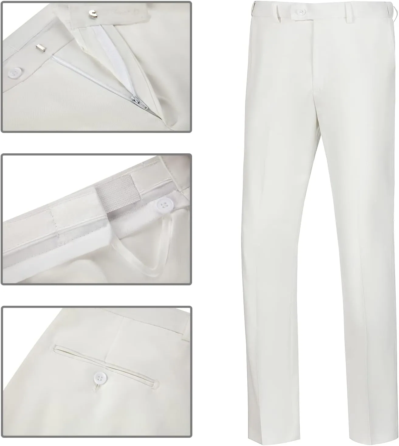Mens 2 Piece Suit Slim Fit Business Wedding Party Tuxedo Dress Suits for Men Jacket and Pants Set